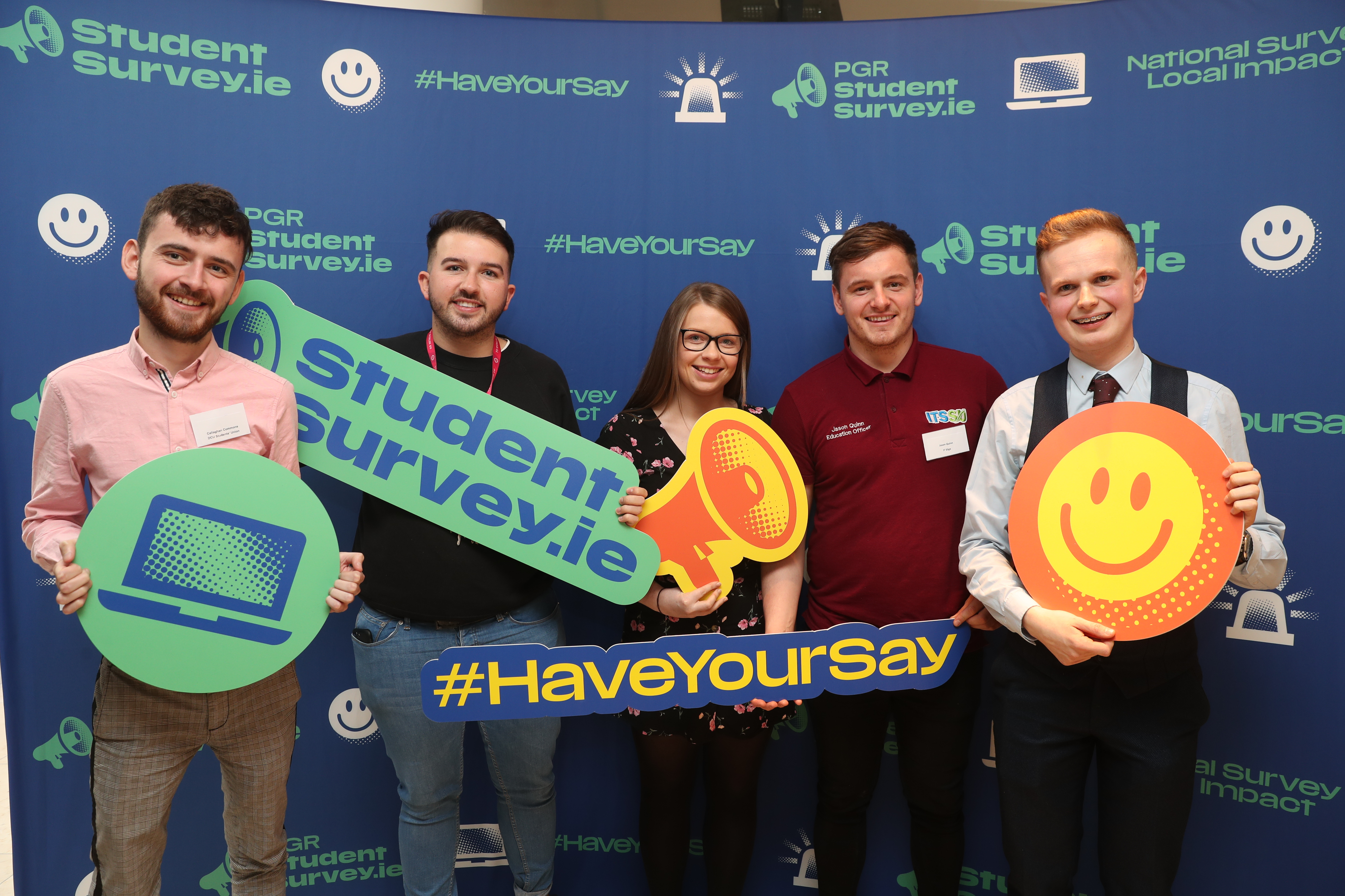Student representatives at the launch