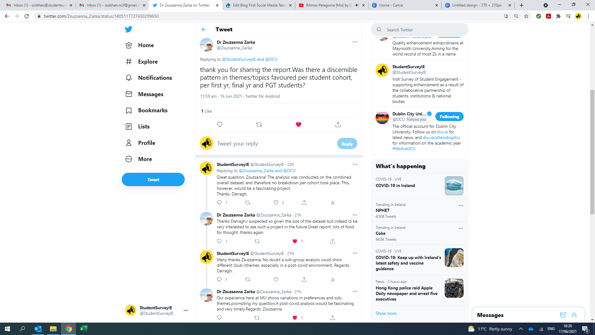 Tweet from Zsuzsanna Zarka