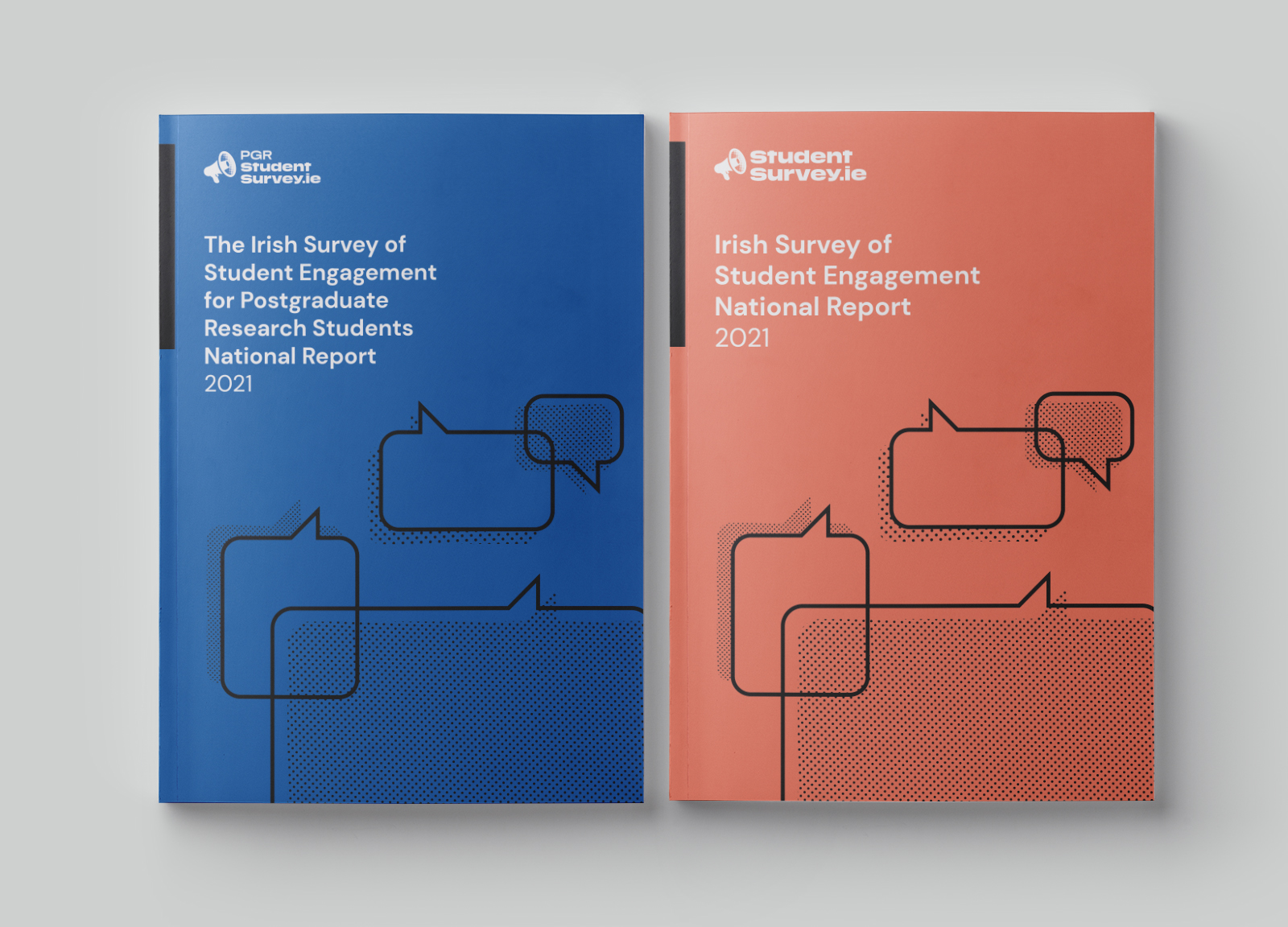 StudentSurvey.ie and PGR StudentSurvey.ie National Reports 2021 covers