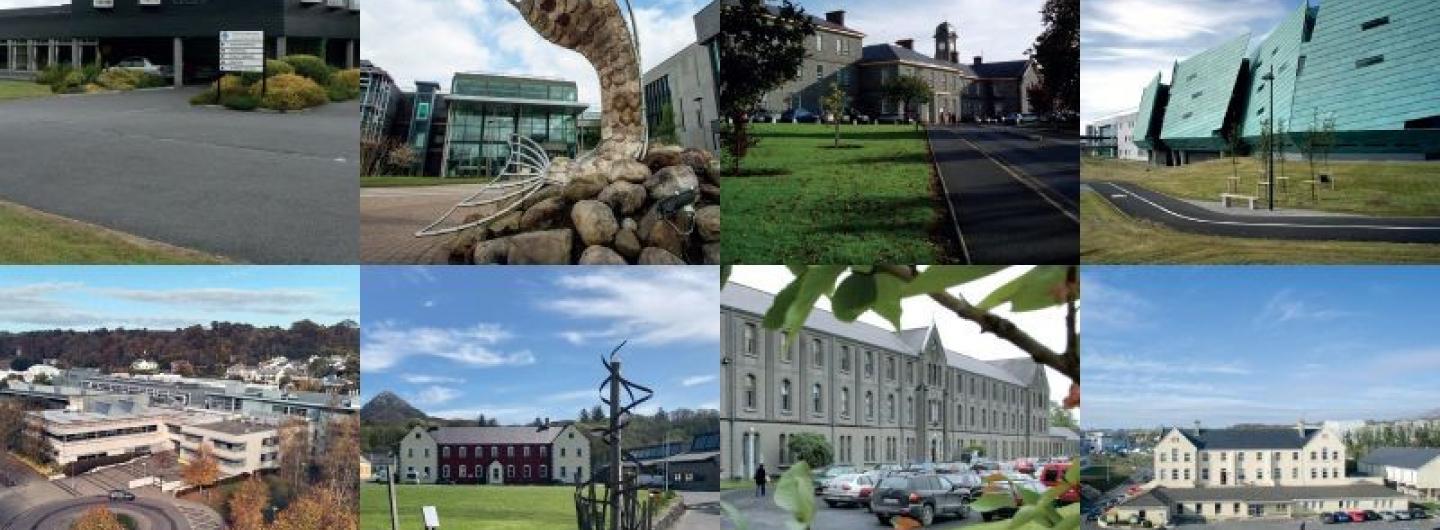 Collage of photographs from the ATU Campuses