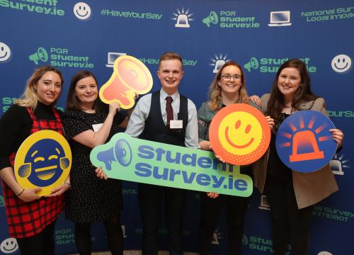 Team USI at the launch of the StudentSurvey.ie national reports 