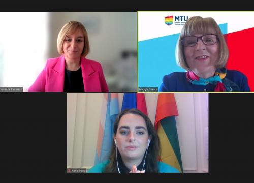 Dr. Vivienne Patterson, Prof Maggie Cusack and Senator Annie Hoey