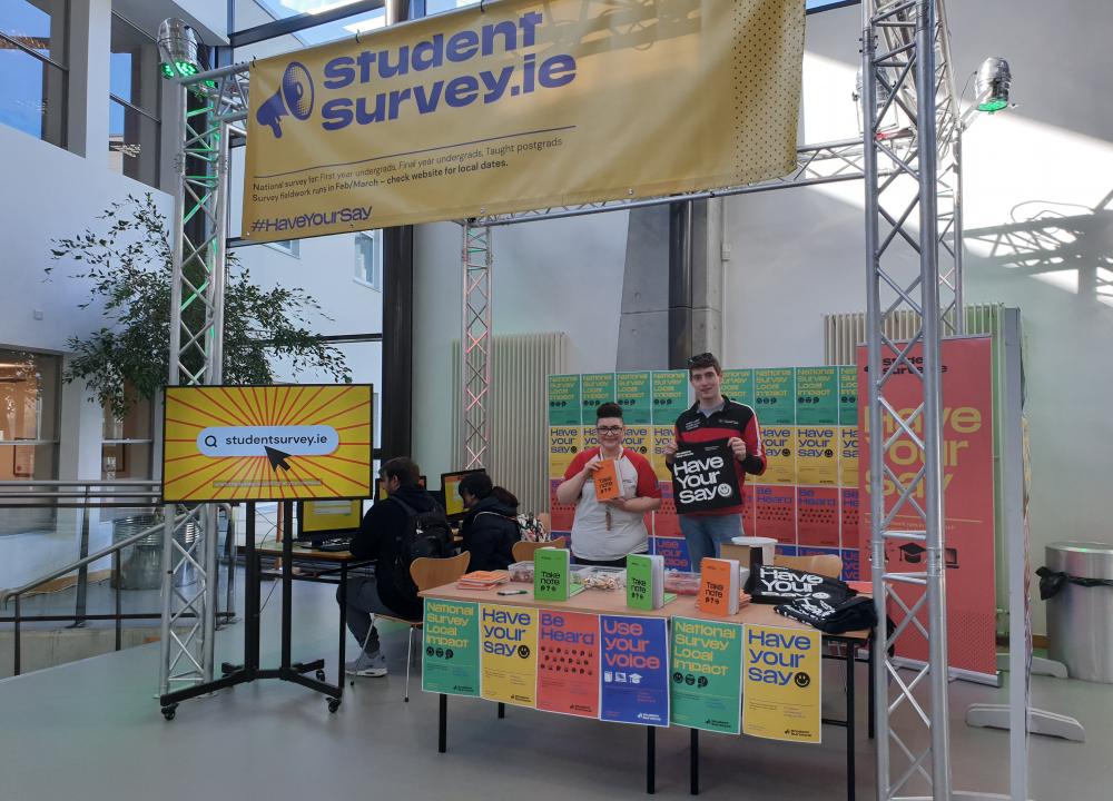 IT Carlow StudentSurvey.ie promotion stand