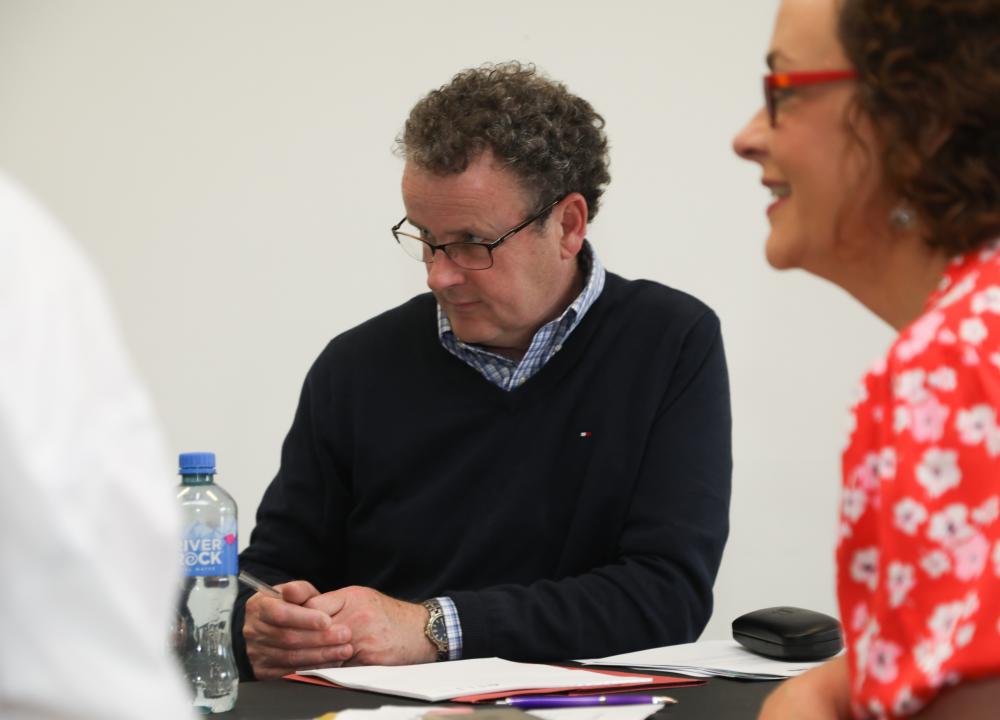 Photograph focusing on Michael Frain, UL