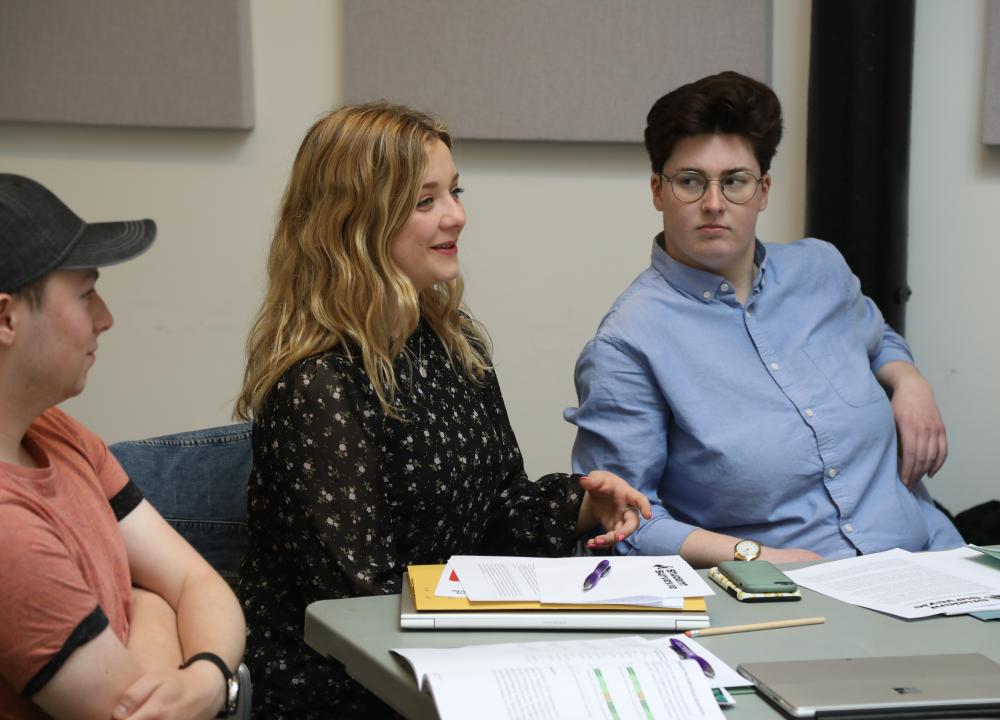 Photograph of Megan O'Connor engaging in session at the Practitioners Forum