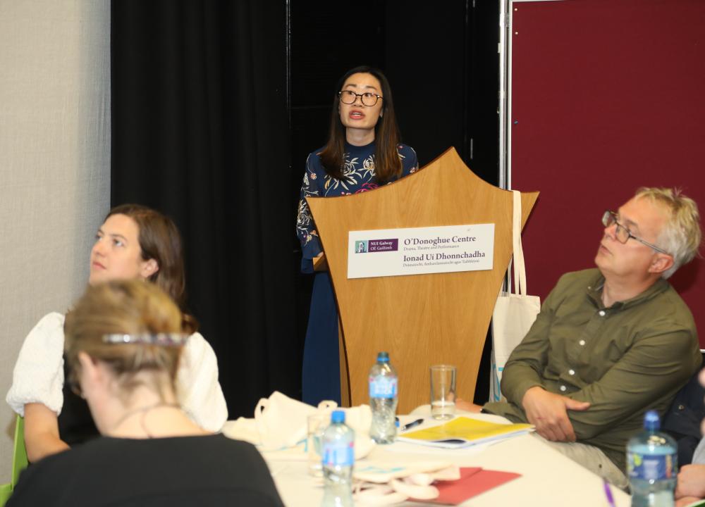 Photograph of Janice Lau delivering a session at the StudentSurvey.ie Practitioners Forum 2022